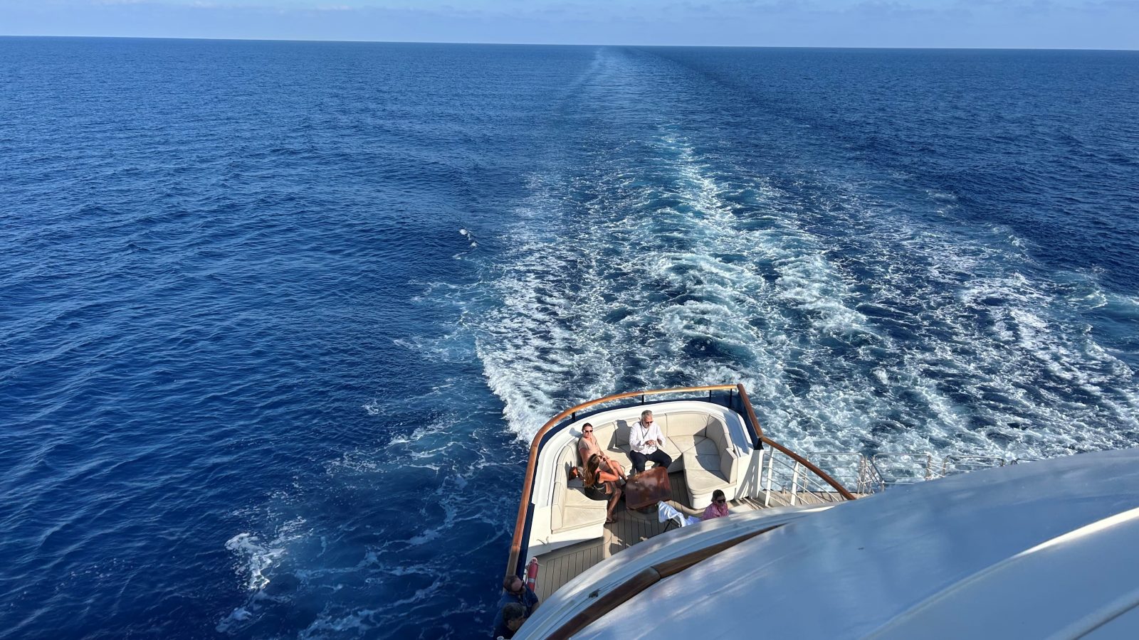 Achterdeck-Lounge an Bord